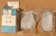 2 Diff Size Sets of Silica Gel Invisible Height Increase Heel Pads 4 Small Shoes