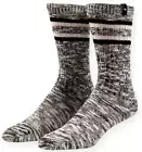 PAPER PLANES MARLED STRIPE SOCK ROC NATION 900159 BLACK BRAND NEW