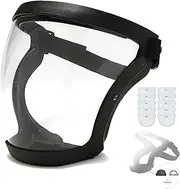 Anti-Fog Face Shield, Protective Full Face Shield for Dust Protection, Weeding, Sanding, Work Etc (Black)
