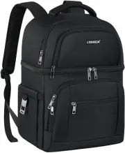 Cooler Backpack,30 Cans Insulated Backpack Cooler Leakproof Double Deck Cooler B
