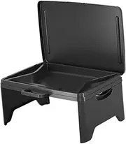 TEMPNAP Lap Desk Tray with Storage Portable Breakfast Table for Writing Eating Gaming Reading Multi Functional Table for Home School Dorm Black