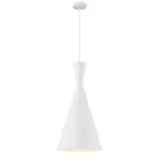 Flero 30 1 Light Pendant White Brushed FLERO PE30-WHB