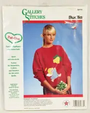 Bucilla Gallery of Stitches Embroidery Applique Kit Christmas Shirt Angel