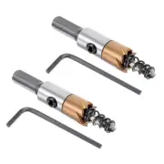 2pcs Hole Saw - [13mm] HSS (High Speed Steel) 4341 Drill Bit Titanium Plated