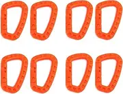 Carabiner Clips, Heavy Duty Hooks, 8X Quickdraw Tool Clip Webbing Strap Outdoor Backpack Buckle Snap Lock Camp Climb Bag Tactical Hang Hook Clasp