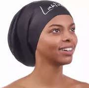 Long Hair Swim Cap | Swimming Caps for Women Men | Extra Large XL Waterproof ...