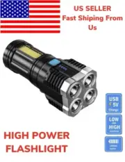 FLASHLIGHT All-purpose Rechargeable High-Power Hunting Sports Perfect Size