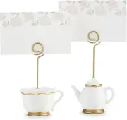 Kate Aspen, Place Card Holders, Tea Time Whimsy, Teapot and Teacup, Place Car...