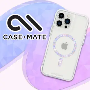 美國 CASE·MATE iPhone 14 Twinkle Diamond Clear 閃耀星環環保抗菌防摔保護殼MagSafe版 - 透明