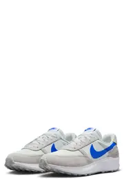 Nike Waffle Debut Sneaker in Silver/Hyper Royal/White at Nordstrom, Size 9.5