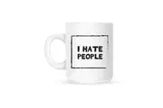 Grindstore I Hate People Mug (White) (One Size)