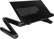 Laptop Bed Desk – Portable Workstation Stand, multii-Angle Fold Tray | Ergonomic Computer platfrm mous Pad Shelf Non-Skid, surfece Table for Floor Sofa Writing Reading and Productivity Use