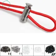50pcs Plastic Spring Cord Locks Double Hole End Stoppers Fastener