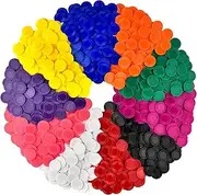 Coopay 1000 Pieces 1.5 Inch Plastic Poker Chips 10 Colors Poker Card Game Chips Bulk Learning Counters Disks Bingo Chip Counting Markers for Math Practice, Game Tokens and Teaching Rewards, 38 mm