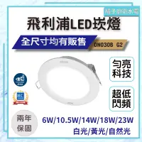 在飛比找蝦皮購物優惠-橘子廚衛‧大量現貨 飛利浦 PHILPS LED崁燈 新款 