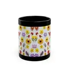 Wildflowers Floral Design, Black Ceramic Mug (11oz, 15oz)