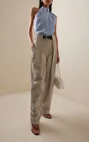 [Stella McCartney] Crystal-Embellished Cotton-Twill Balloon Pants