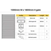 QLD NEW Quickscreen Aluminium Gate Kit Slate Grey