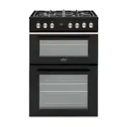 Belling Gas Oven & Cooktop Electric Upper Oven Freestanding Cooker BFS60DOGG