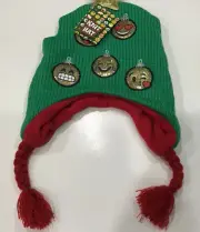 Emoji Holiday Christmas Tree Peruvian Winter Knit Hat Unisex OSFM NEW