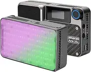 Amaran Ace 25c On-Camera Video Light,25w CCT 2300K-10000K RGB Pocket Light Support APP Control,Rechargeable PD Fast Charging for TikTok, Content Creator, Photographer,Outdoor Photography(Silver)