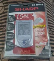 Sharp OZ-290HII 1.5MB USB Touch Screen Wizard Organizer in sealed pk