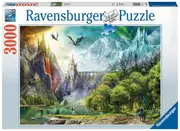 3000pc Ravensburger Reign Of Dragons Family/Teens Jigsaw Puzzle Game 121x80cm