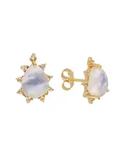 Tiramisu 14K Over Silver 5.13 ct. tw. Gemstone Earrings
