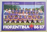 Poster Fiorentina 1986-1987 86-87 Roberto Baggio-Antognoni Guerin Sports