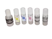 6 Color Reusable Bottles For Epson ET-8500 and ET-8550 -Just pour and fill