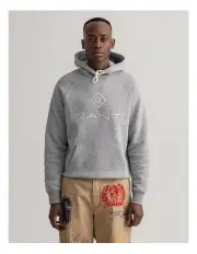 [Gant] Lock-Up Hoodie in Grey Melange
