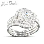 Alfred Durante Genuine White Topaz Romantic Stacking Ring