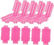Generic 1 Set Perm Bar Hot Rollers for Medium Hair Rollers for Hair Styling Tools & Appliances Hair Rollers Eyelash Perm Kit Jumbo Hot Rollers Curler Perm Rods Curl Tubular Rosy Plastic