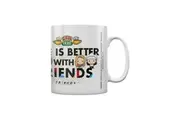Friends Life Is Better With Friends Chibi Mug (White/Black) (One Size)