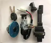 Ignition Switch for QJ for Keeway Scooter Motorcycle Spare Part 3KJ for Jog 50 Lock Ignition Key Switch Set Seat Lock Key Kit Motorcycle Ignition Switch Lock