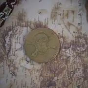 Hand Tooled Brass Worry Coin Artisan Stress Relief Pocket Charm