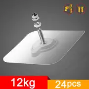 Screw Hook Hanger Transparent Wall Hook For Picture Self Adhesive Door Wall Hang