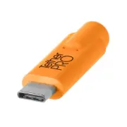 TetherPro USB 3 to USB-C 4.6m Hi-Vis Orange Cable