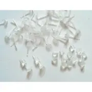100 Pcs or 50 Pairs DIY Blank plastic earrings post stud with earnut stopper, pv