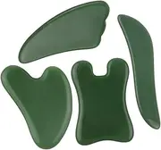 Lightweight Body Scraping Board Set 4pcs Gua Sha Massage Tools for Neck Wrist Foot and Skin Rejuvenati
