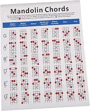 Alasum Mandolin Chord Chart Diagram Plate Paper Training Guide s Size Lightweight for Beginners