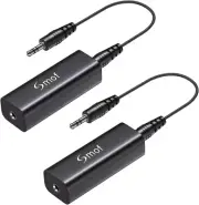 Ground Loop Noise Isolator Filter for Car/Home Stereo W/ 3.5Mm Cable Black
