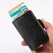 Leather Rfid Blocking Card Wallet - Multi-functional