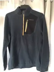 Eddie Bauer CLOUD 1/4 Zip Fleece NAVY BLUE Pullover Size M Men's New G5