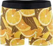 [FRODOTGV] Chic Lemons Mens Boxer Briefs Shorts Athletic Underwear for Men Compression Interiores Para Hombres