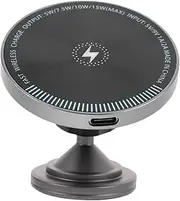Magnetic Car Charger Phone Holder Mount for Fast Charging Positioning with No Cables Needed for Automobile Use