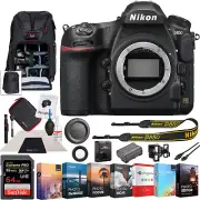 Nikon D850 DSLR Camera 45MP 4K FX Digital SLR Body Backpack Memory Value Bundle
