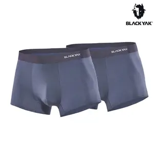 韓國BLACK YAK 男 ZERO G輕量涼感四角內褲兩件組[黑色/碳灰] 內著 休閒 運動內褲 機能 抗菌 BYCB2WU201