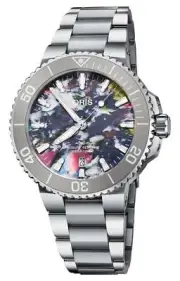 Oris Aquis Date Automatic Stainless Steel Divers Mens Watch 733 7766 4150-Set
