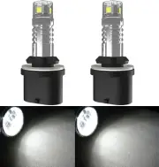 LED 20W 880 H27 White 5000K Two Bulbs Head Light Replacement ATV UTV Lamp Fit OE